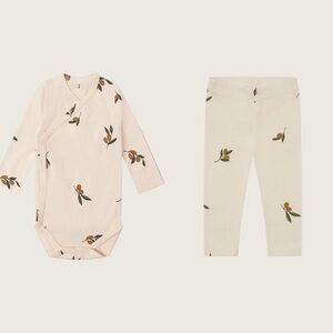 Organic Zoo Olive Garden Wrapover Bodysuit + legging